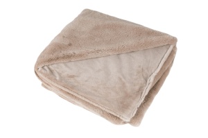 Pled grej deschis din fibre sintetice 150x200 cm Heaven Lalee