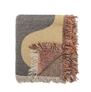 Pled multicolor din bumbac 130x160 cm Arni Bloomingville