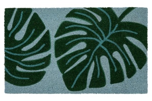 Pres intrare albastru/verde din fibre naturale Bilbao Monstera Lalee (diverse dimensiuni)