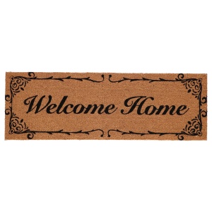 Pres intrare maro din fibre naturale 40x120 cm Welcome Home Esschert Design