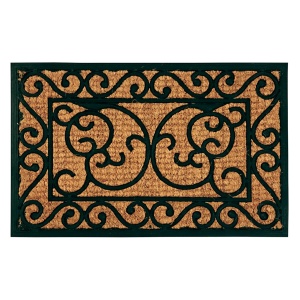 Pres intrare maro/negru din fibre naturale 40x61 cm Req Esschert Design