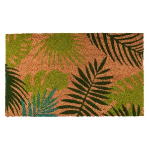 Pres intrare multicolor din fibre naturale 45x75 cm Tropical Leaves Esschert Design
