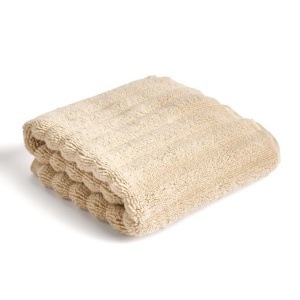 Prosop bej din bumbac 30x50 cm Navira Kave Home