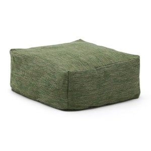 Puf patrat verde din textil 60x60 cm Vedell Kave Home