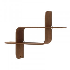 Raft maro inchis din lemn 62 cm Asira Umbra