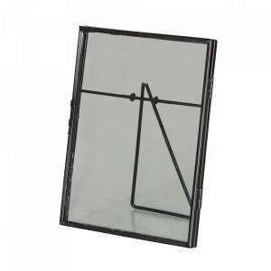 Rama foto neagra din metal 15x18 cm Gallery Woood
