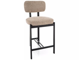 Scaun bar bej din textil Misaki The Home Collection