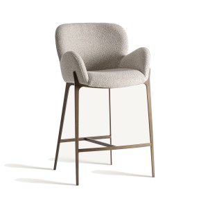 Scaun bar maro din bumbac Gerb Vical Home