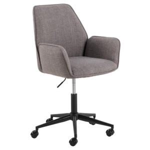 Scaun birou ajustabil bej din textil Glenda Actona Company