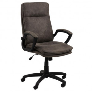 Scaun birou ajustabil gri antracit/negru din textil Brad Polis Quiet Object