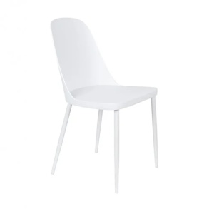 Scaun dining alb din metal Pip Quiet Object