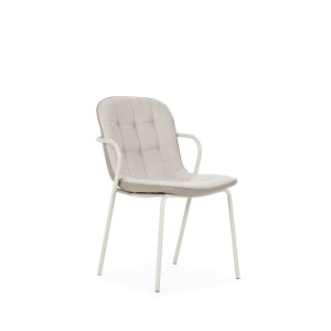 Scaun dining bej/crem din textil Angie Quiet Object