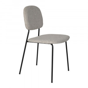 Scaun dining bej deschis din textil Roos Quiet Object