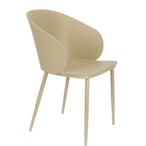 Scaun dining bej din metal Gigi Quiet Object