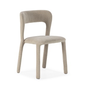 Scaun dining bej din textil Lilia The Home Collection
