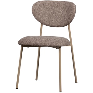 Scaun dining bej nisipiu din textil Valor Woood