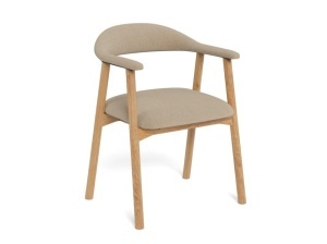 Scaun dining din textil bej Addi Quiet Object