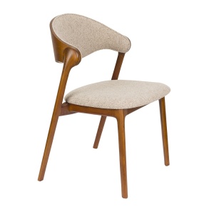 Scaun dining din textil bej Babington Dutchbone