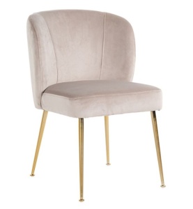 Scaun dining din textil kaki Cannon Richmond Interiors