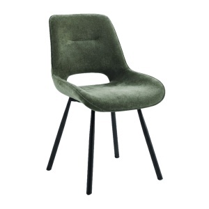 Scaun dining din textil verde Meliora Quiet Object