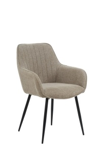 Scaun dining grej din textil Maud Quiet Object