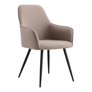Scaun dining gri piatra din textil Harbo House Nordic