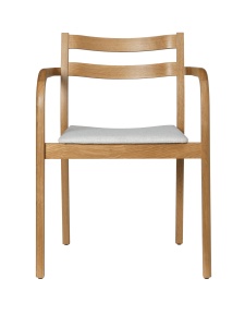 Scaun dining maro deschis/alb antic din lemn Boda Ferm Living