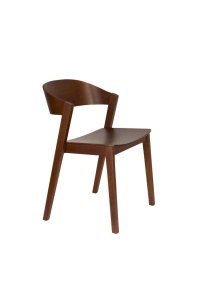 Scaun dining maro din lemn Wooz Walnut Quiet Object