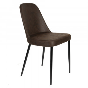 Scaun dining maro din piele ecologica Alana Quiet Object