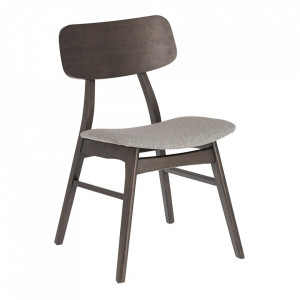 Scaun dining maro din poliester si lemn Selia Ash Kave Home