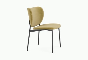 Scaun dining negru/verde fistic din metal Eve Royal pistache - 52 FEST