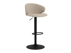 Scaun dining rotativ din textil Ella bej Basel Quiet Object
