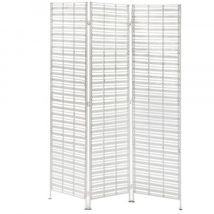 Separator camera alb din lemn 140x178 cm Biom Thai Natura