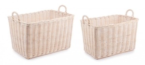 Set 2 cosuri maro deschis din ratan Narra Washed M Bizzotto
