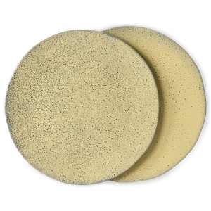 Set 2 farfurii galbene din ceramica 29 cm Gradient HK Living