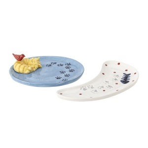 Set 2 farfurii multicolor din ceramica Bitte Bloomingville