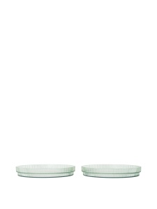 Set 2 farfurii verde ceai din plastic 16 cm Ripple Ferm Living