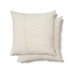 Set 2 fete de perna bej din bumbac 50x50 cm Raylo Kave Home