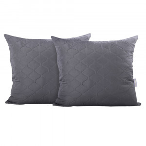 Set 2 fete de perna gri grafit din fibre sintetice 50x60 cm Axel DekoKing