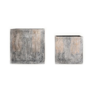 Set 2 ghivece maro/gri din ceramica Arvit Vical Home