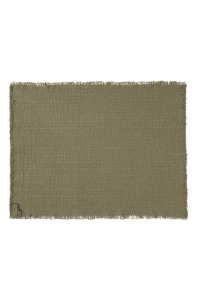 Set 2 protectii de masa din bumbac kaki 38x50 cm Handloom Lorena Canals