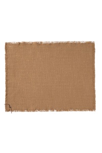 Set 2 protectii de masa din bumbac ocru 38x50 cm Handloom Lorena Canals