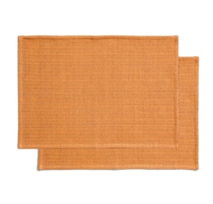 Set 2 protectii de masa portocalii din bumbac 35x50 cm Tieva Kave Home