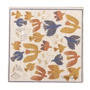 Set 20 servetele multicolore din hartie 33x33 cm Anniversary Bloomingville