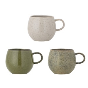 Set 3 cani multicolore din ceramica 500 ml Addison Bloomingville