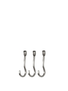 Set 3 cuiere argintii din metal Curvature Ferm Living