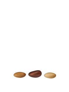 Set 3 jucarii muzicale maro din lemn Shakers Ferm Living