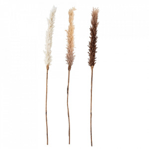 Set 3 plante artificiale maro din polietilena si fier 110 cm Deco Flower Bloomingville