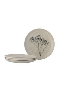 Set 4 farfurii intinse crem din ceramica 22 cm Bea Bloomingville
