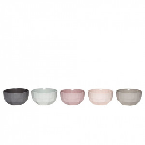 Set 5 boluri multicolore din ceramica 11 cm Ale Hubsch
